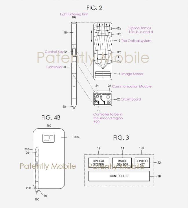 Samsung хочет спрятать фронтальную камеру в стилус