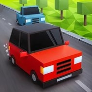 Blocky Cars: Traffic Rush apk