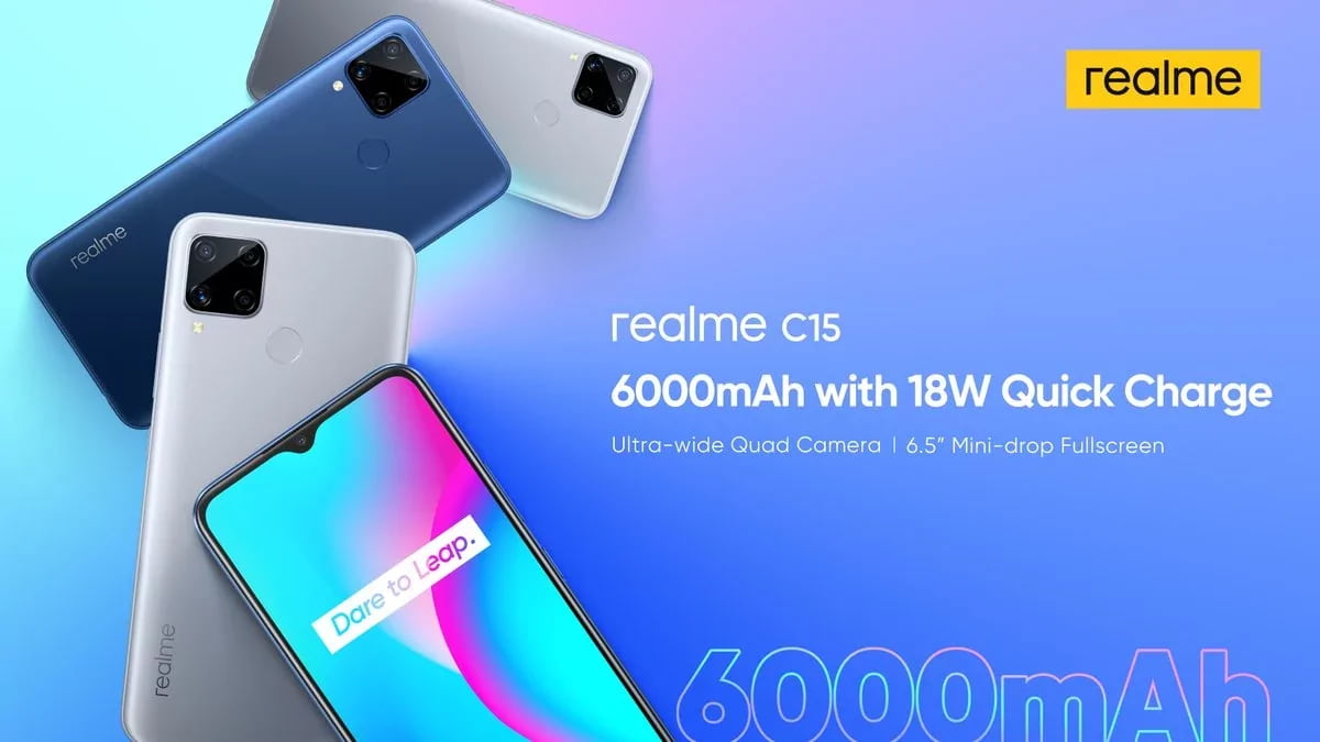 Realme представила смартфон с аккумулятором на 6000 мАч